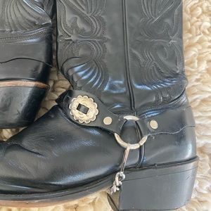 Vintage leather cowboy boots